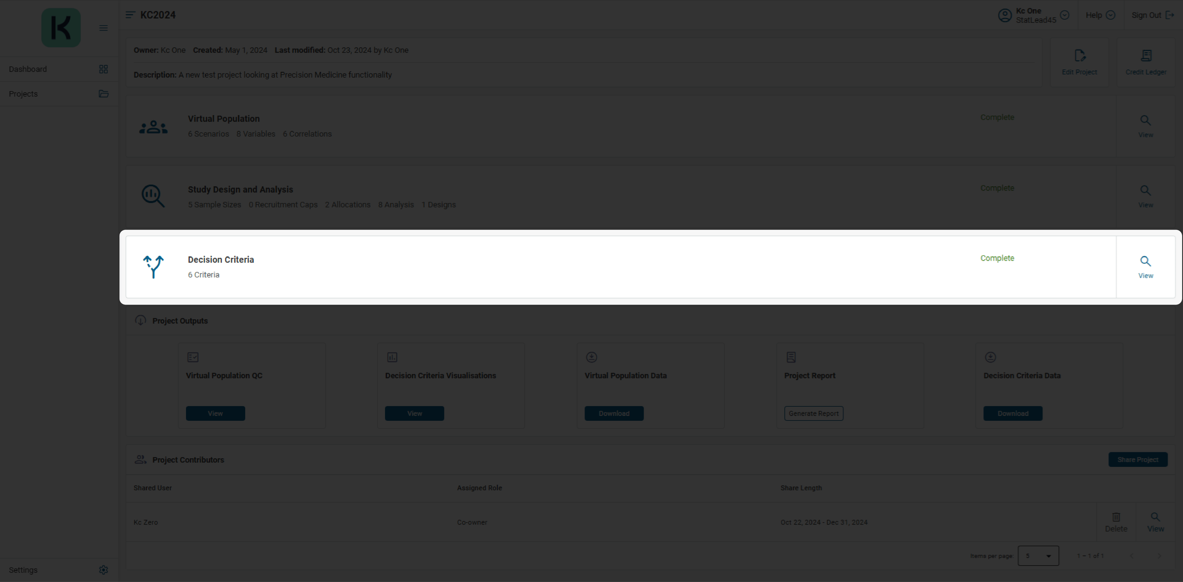 KerusCloud-Screenshots_Project Dashboard- Decision Criteria (4-9)