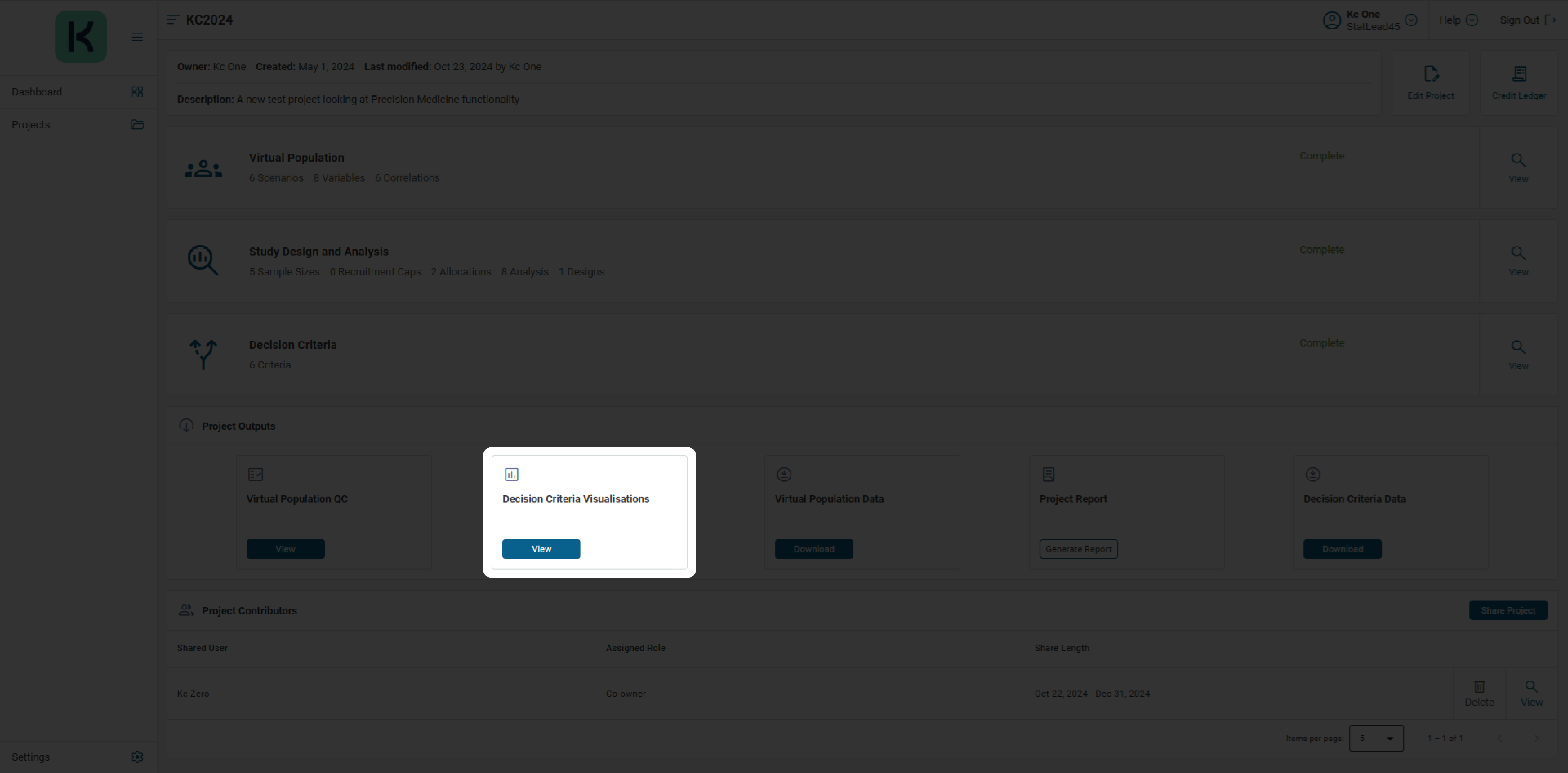 KerusCloud-Screenshots_Project Dashboard- Decision Criteria Visualisations (6-9)