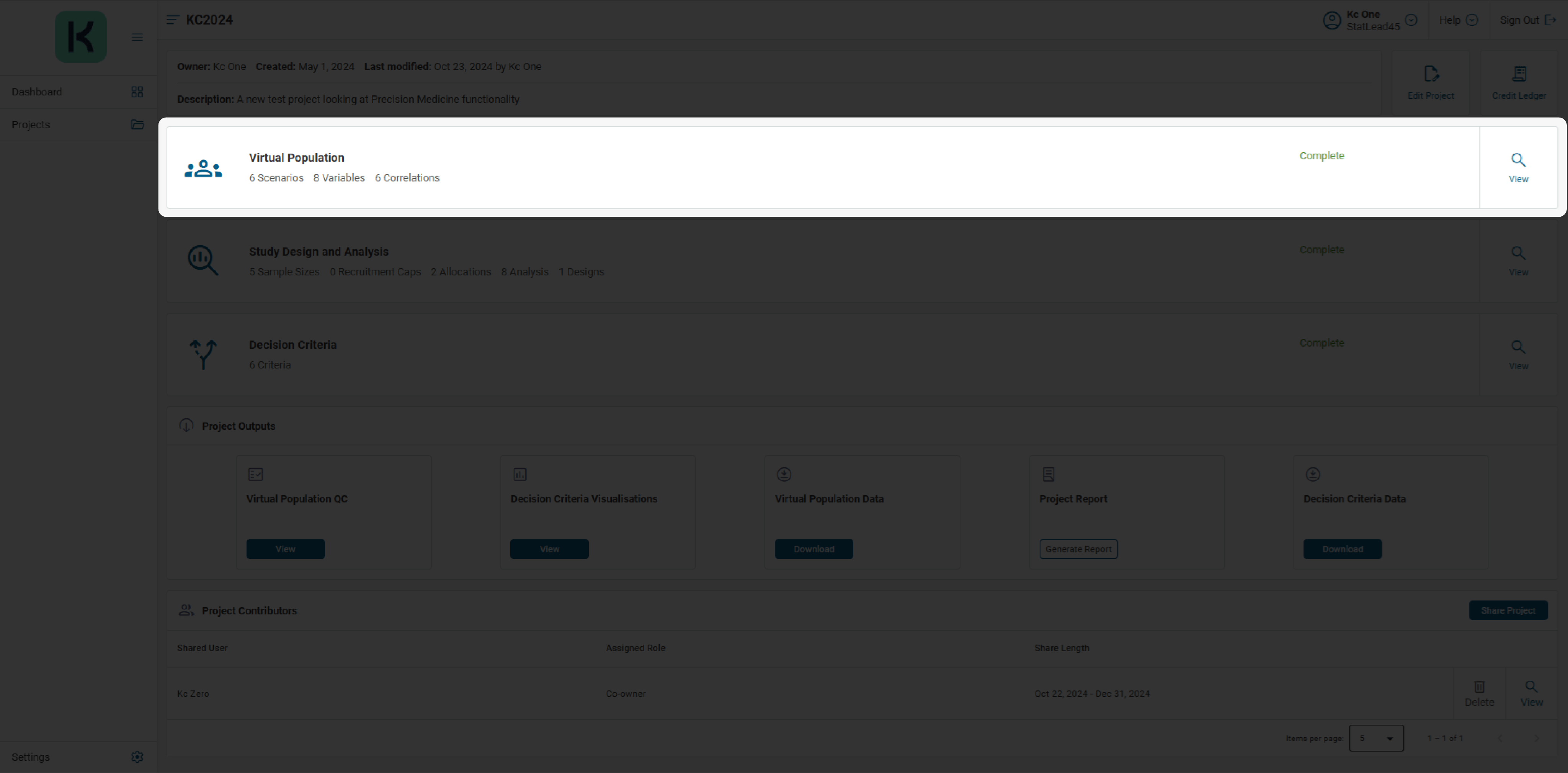 KerusCloud-Screenshots_Project Dashboard- Virtual Population (2-9)